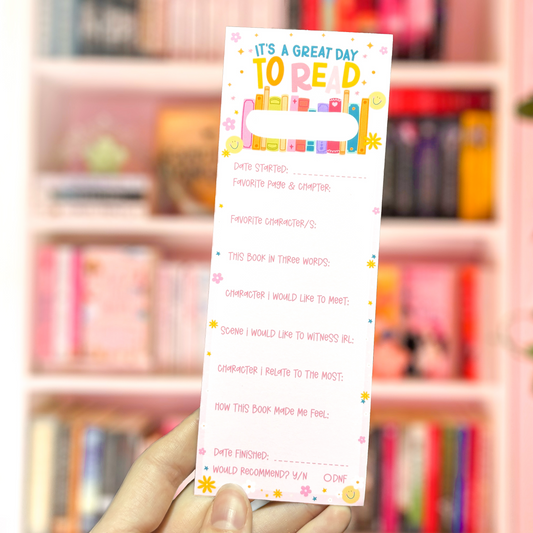 ITS A GREAT DAY TO READ BOOKMARK