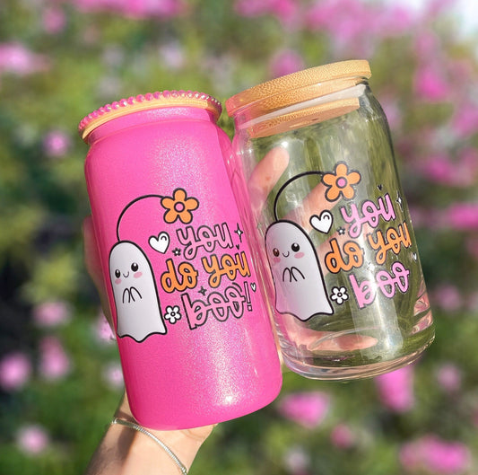 YOU DO YOU BOO 16OZ GLASS CAN