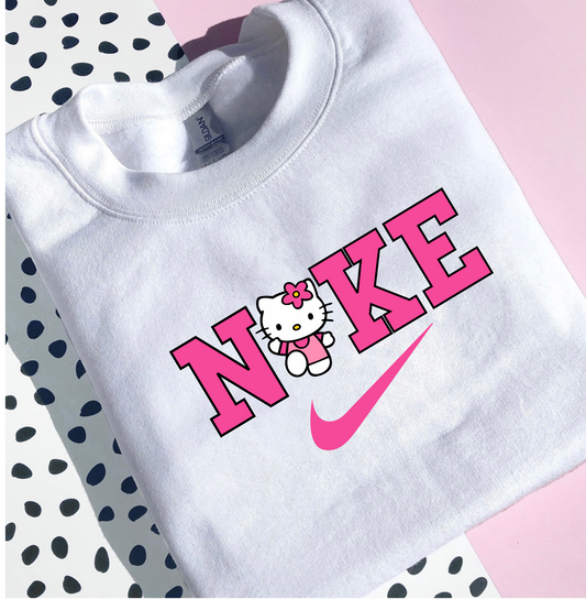 CARTOON CAT PRINTED CREWNECK/HOODIE