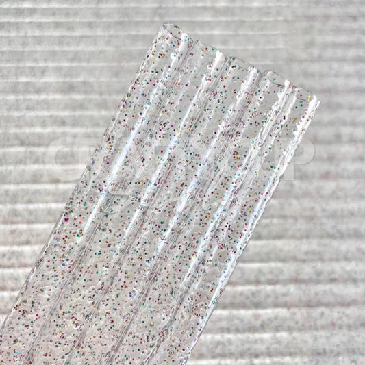 GLITTER CONFETTI COLD CUP STRAW