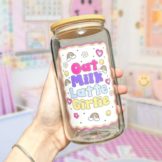 OAT MILK LATTE GIRLIE 16OZ GLASS CAN