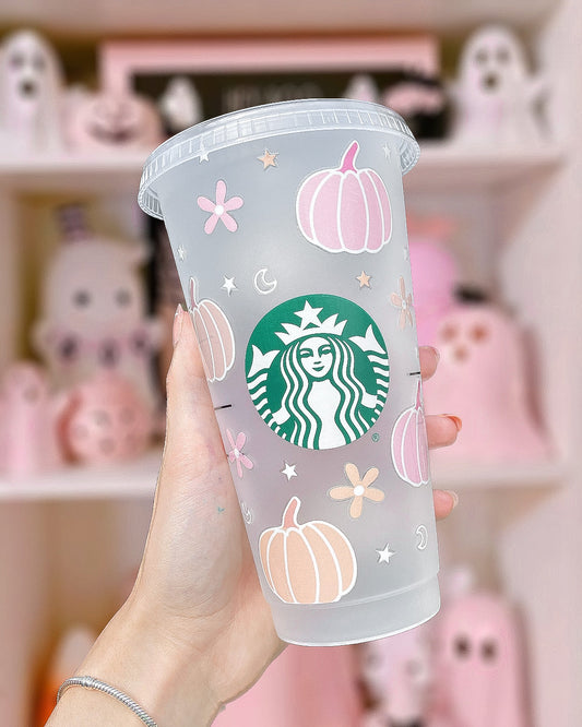 PASTEL PUMPKIN STARBUCKS CUP