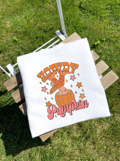 HOWDY PUMPKIN PRINTED SWEATSHIRT