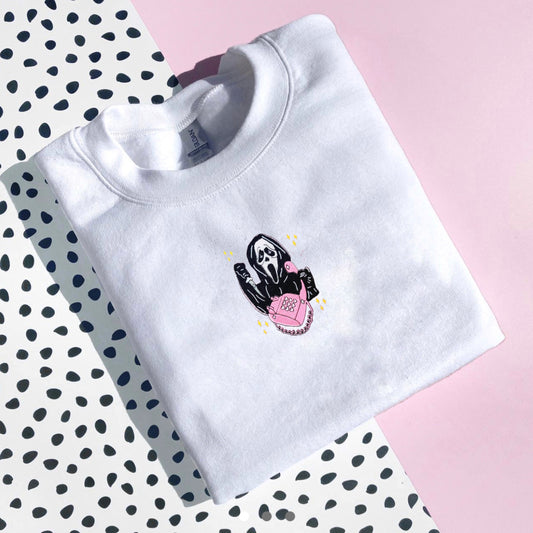 NO YOU HANG UP SCREAM INSPIRED CREWNECK/HOODIE