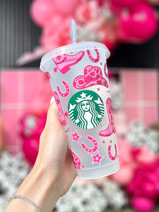 24OZ COW GIRL STARBUCKS CUP