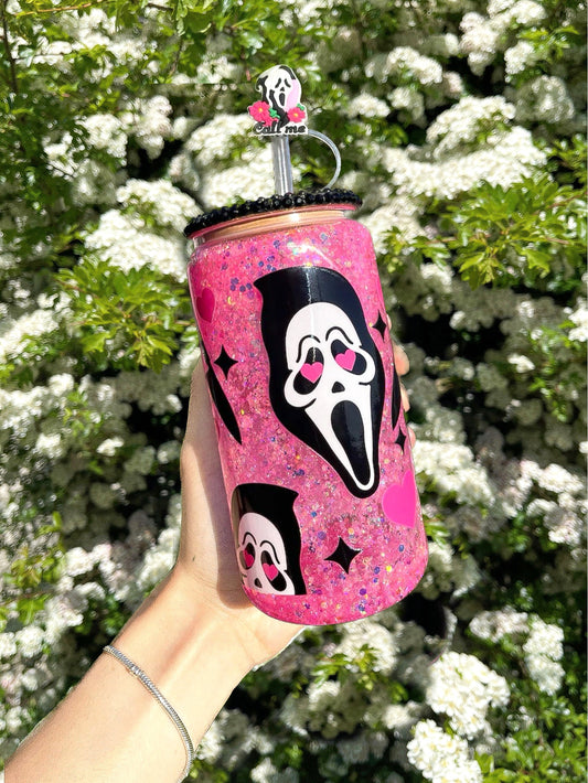 16OZ GHOST FACE SNOWGLOBE TUMBLER