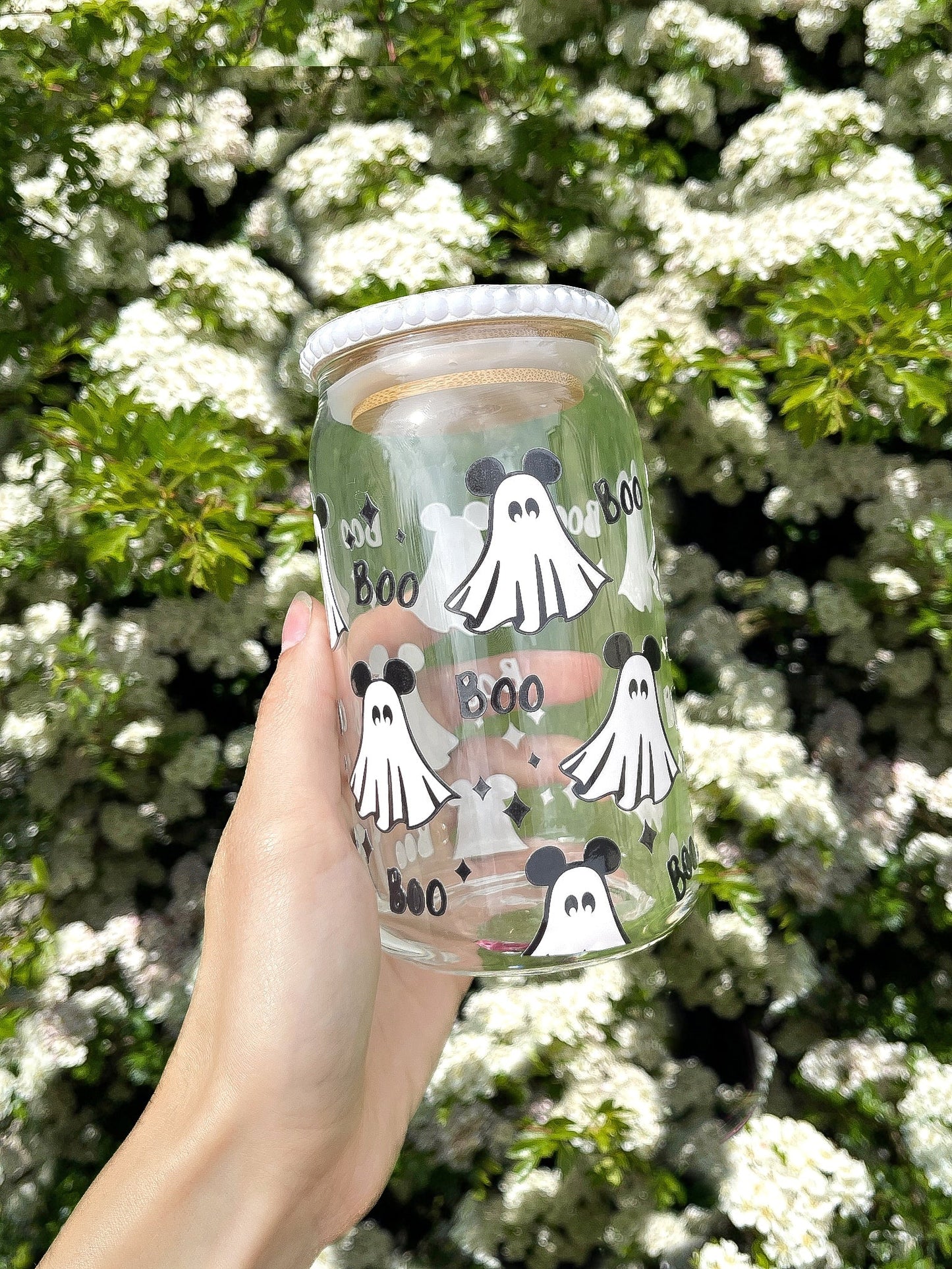 16OZ PUMPKIN GLASS CAN