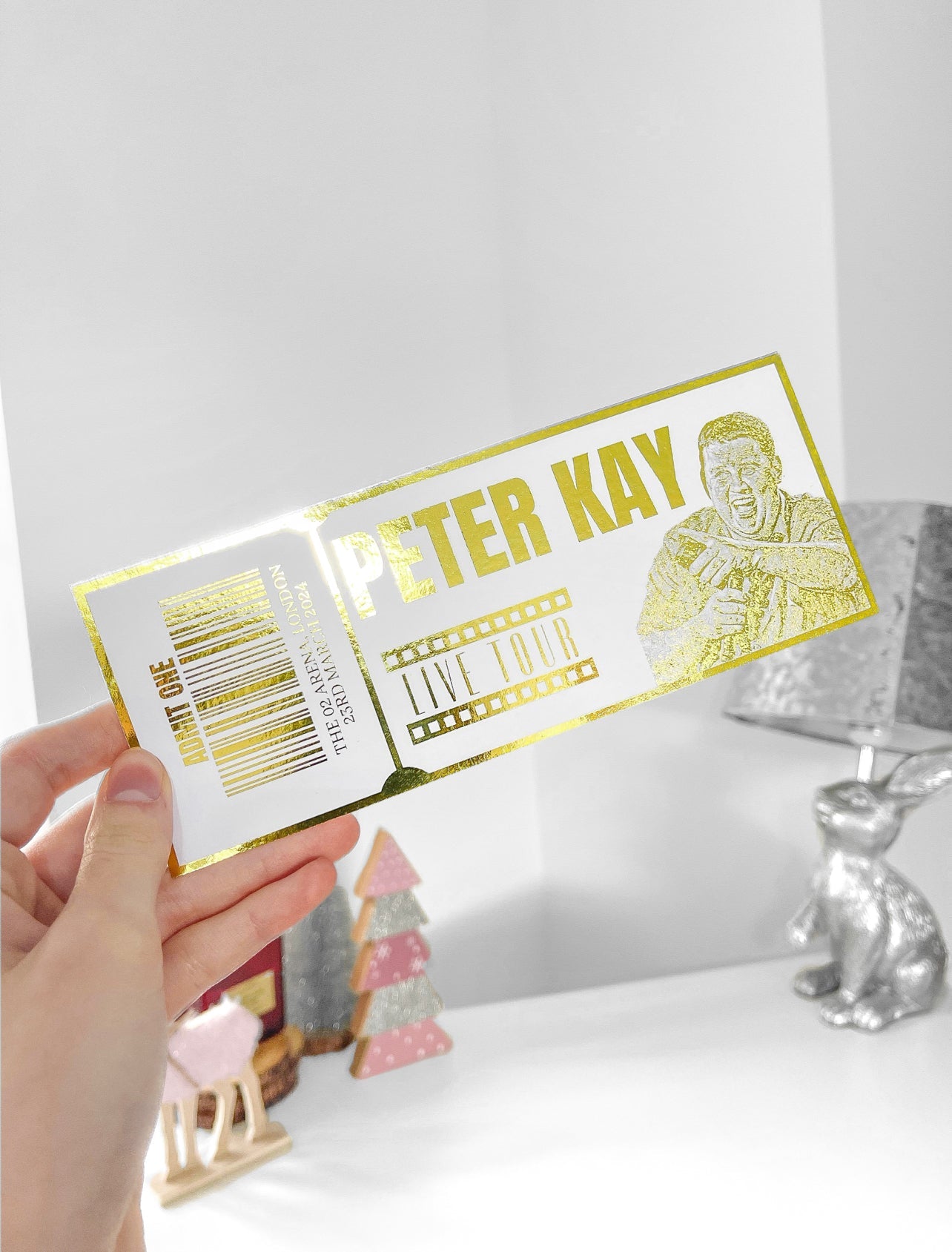 PERSONALISED FAKE CONCERT TICKET