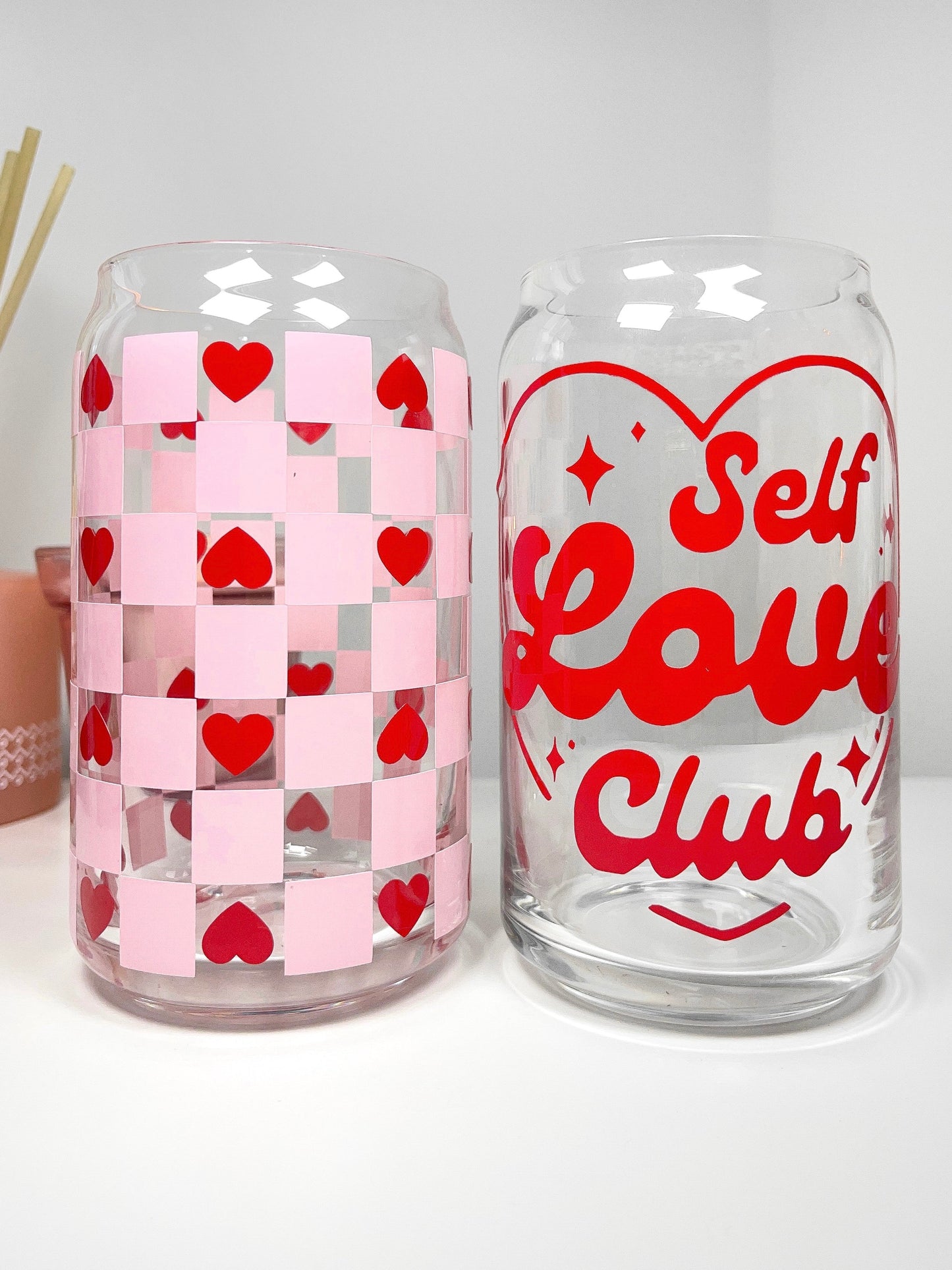 VALENTINES CAN GLASS COLLECTION