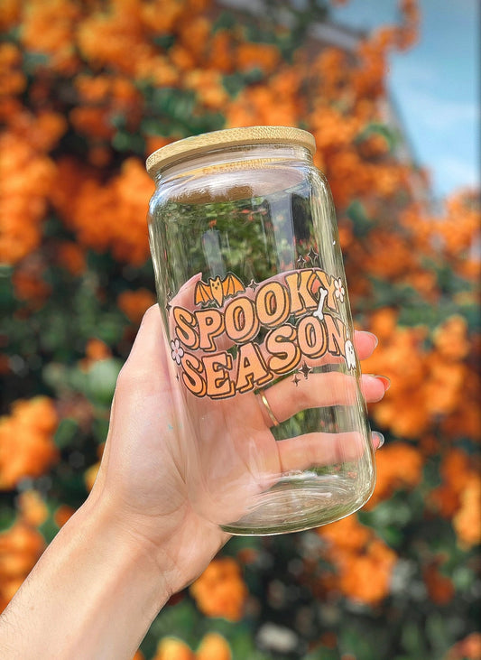 SPOOKY SEASON 16OZ CAN GLASS