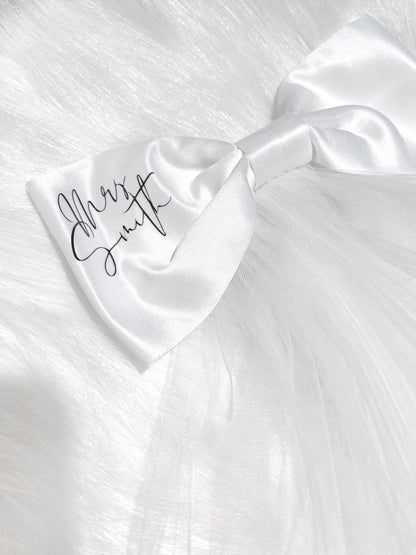 PERSONALISED HEN DO WEDDING VEIL BOW