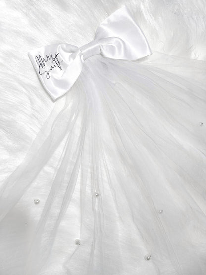 PERSONALISED HEN DO WEDDING VEIL BOW