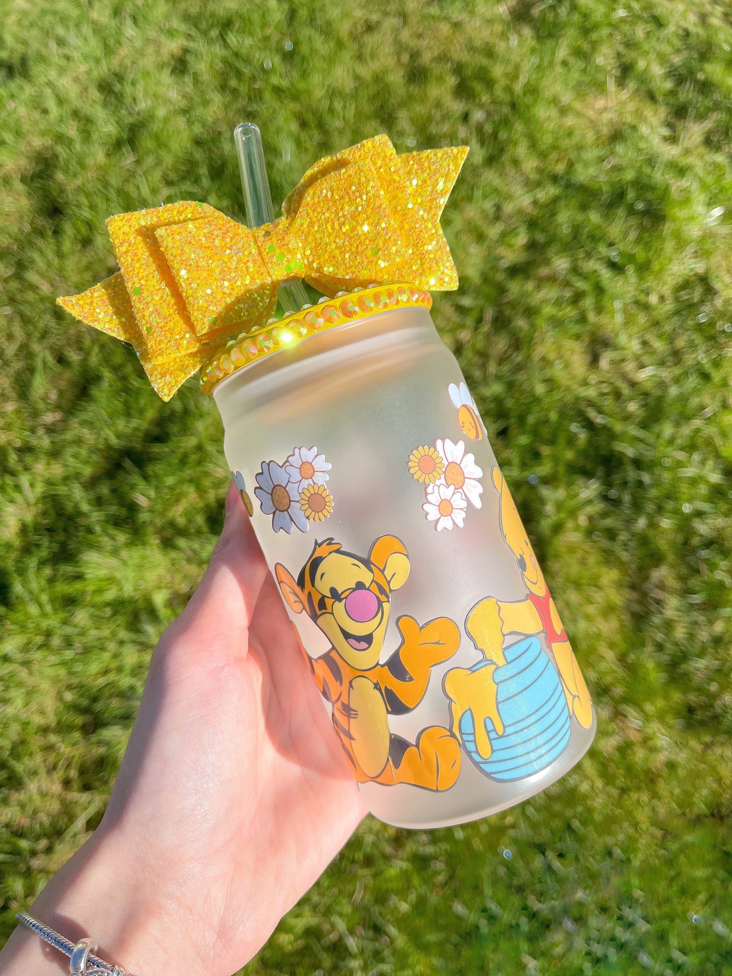 HONEY BEAR 16OZ GLASS CAN