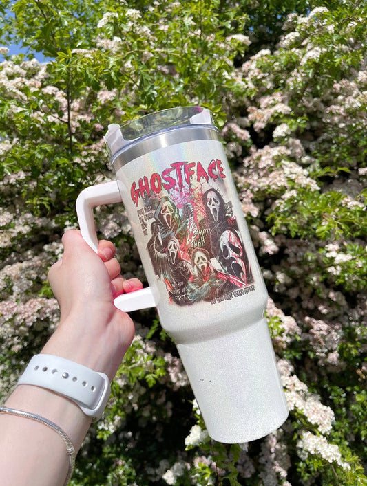 SCREAM GHOSTFACE SHIMMER 40OZ TUMBLER