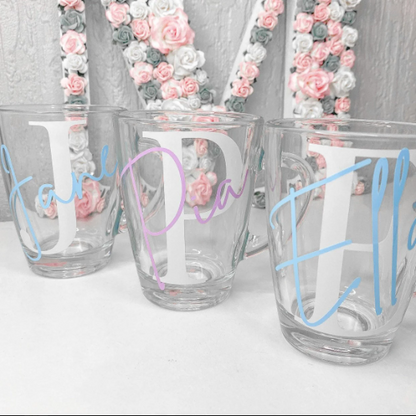 PERSONALISED GLASS MUG