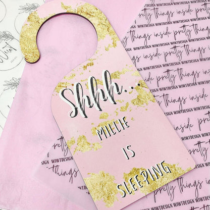 PERSONALISED DO NOT DISTURB DOOR HANGER