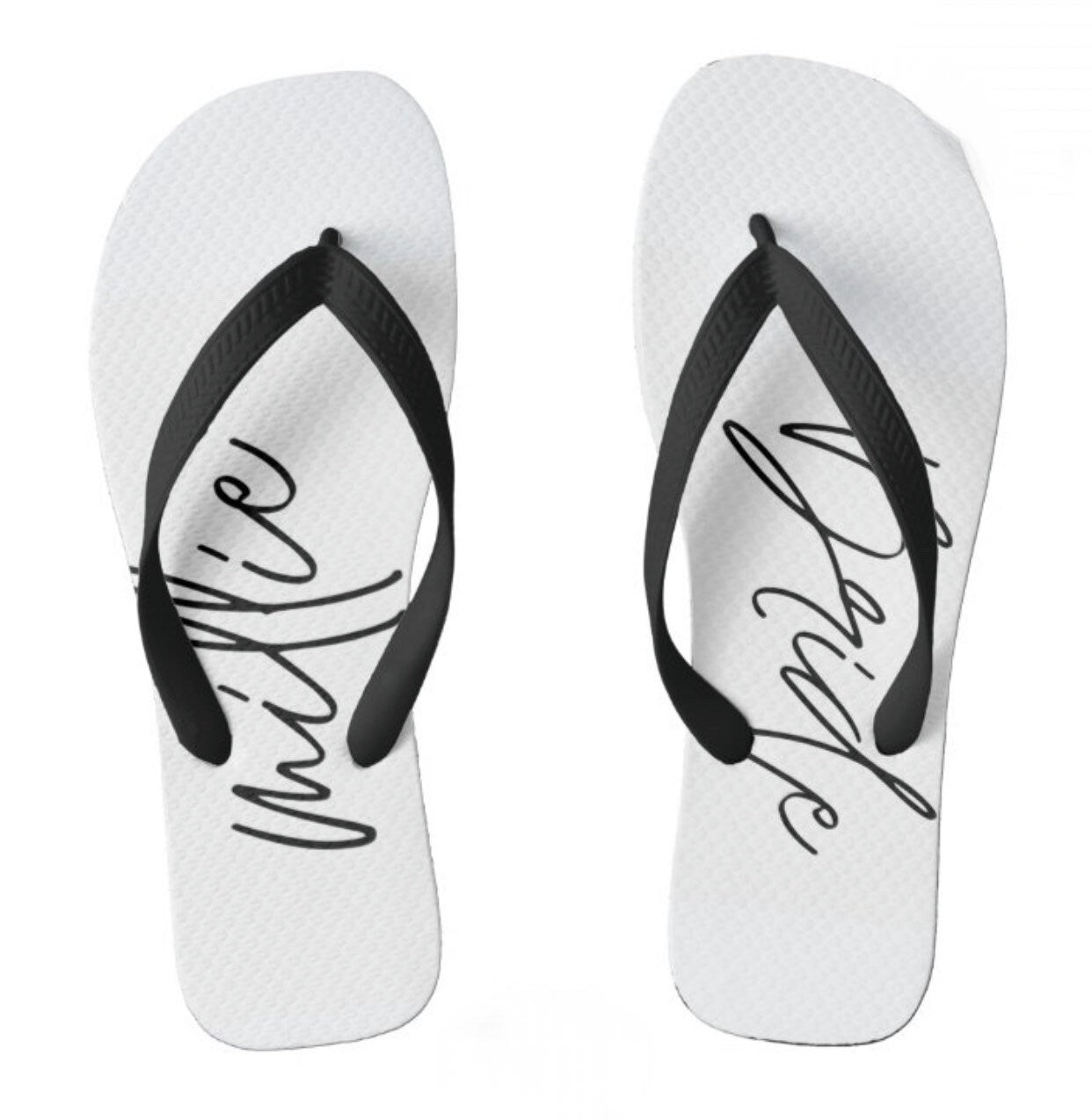 PERSONALISED WEDDING FLIP FLOPS