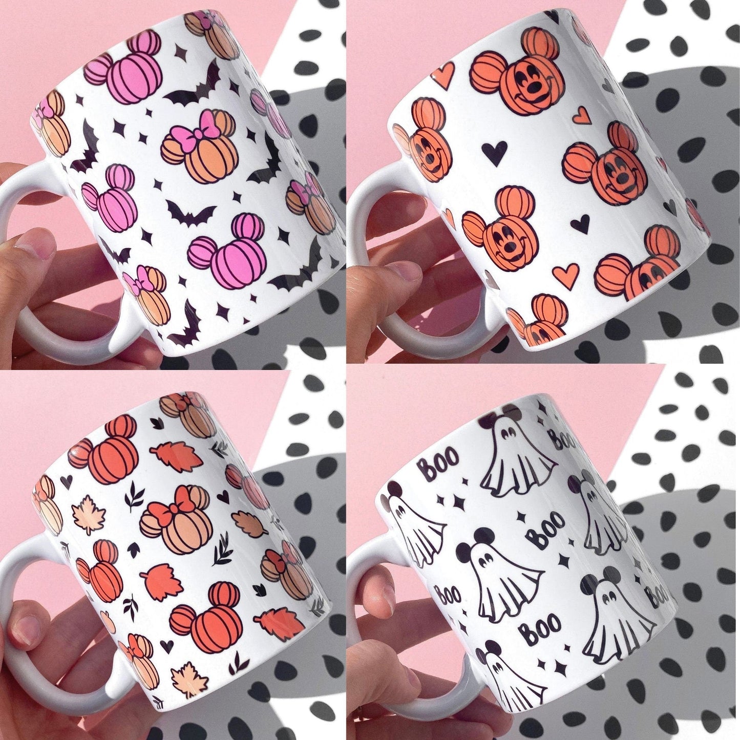 HALLOWEEN MOUSE MUG SET OR SINGLE MUG 11OZ