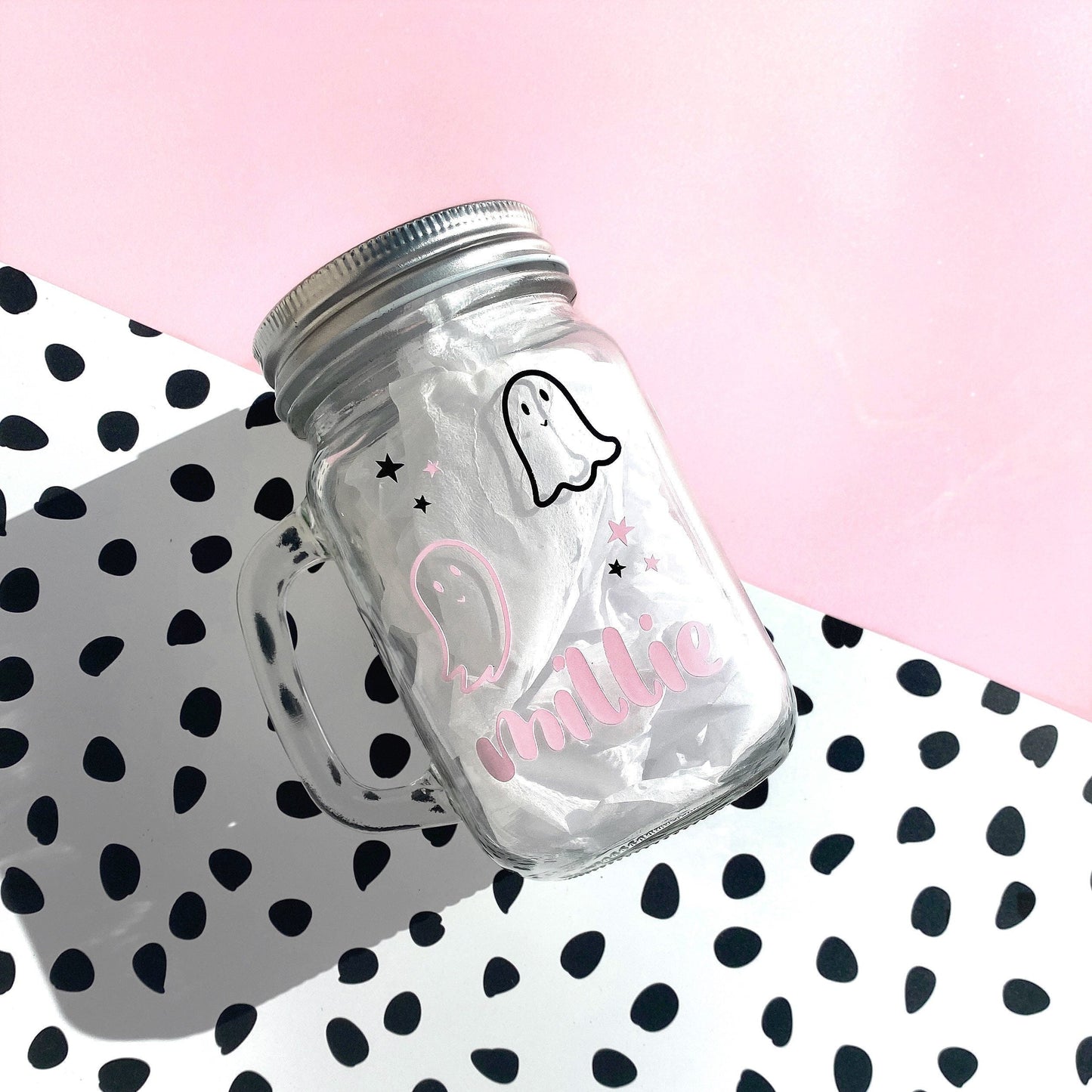 PERSONALISED HALLOWEEN MASON JAR