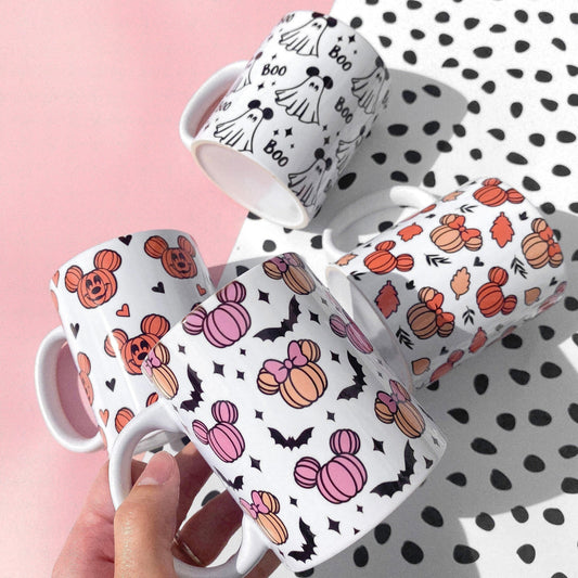 HALLOWEEN MOUSE MUG SET OR SINGLE MUG 11OZ
