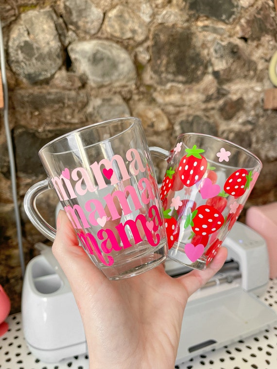 Strawberry Glass Mug