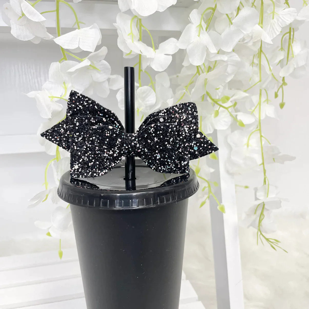 BLACK BOW TOPPER