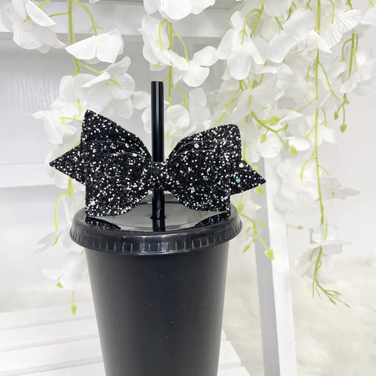 BLACK BOW TOPPER